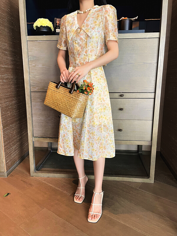 [Hanna inclusive] fashion aging Lapel Top + slim skirt suit m3121# XJ