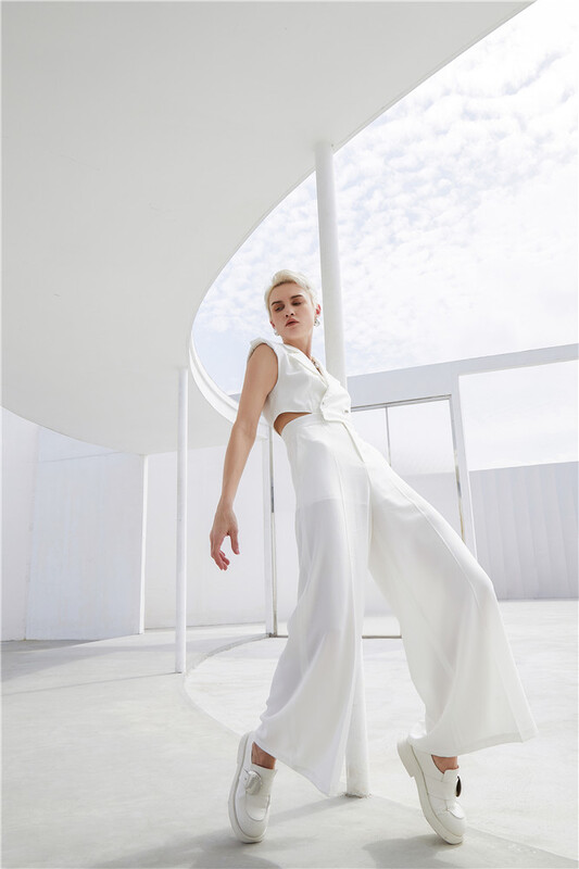 [kunswear] Korean high waist loose Jumpsuit 97119# XYJ
