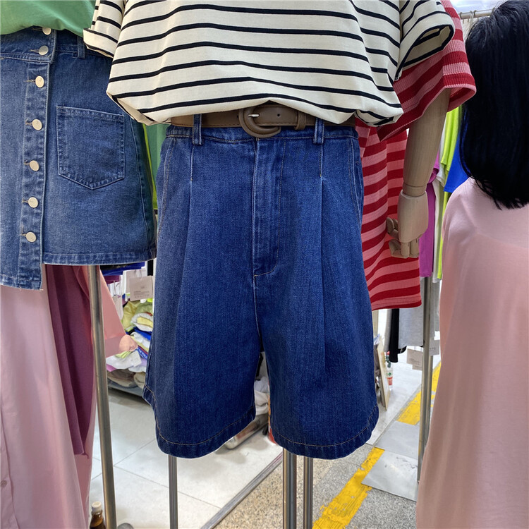 New in early summer! [OIT] fashion casual 5-point denim shorts (with belt) 9071# HBx