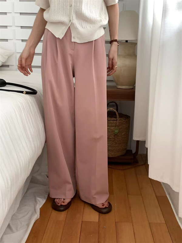 goods in stock! New in early summer! [buyer's selection] high waist straight casual trousers 201# XJ
