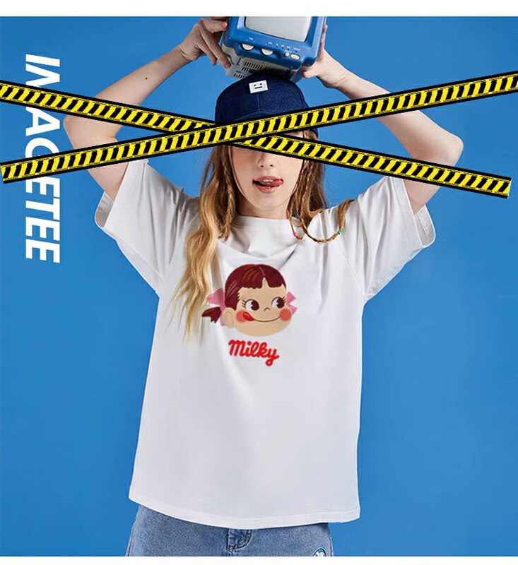 New year in early spring! [miss Xixi] Korean cartoon buerjia loose short sleeve T-shirt 177# L