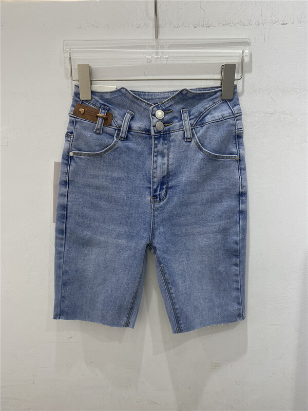 [Gu Muyu] Korean casual 5-point denim shorts gm602# ZSY