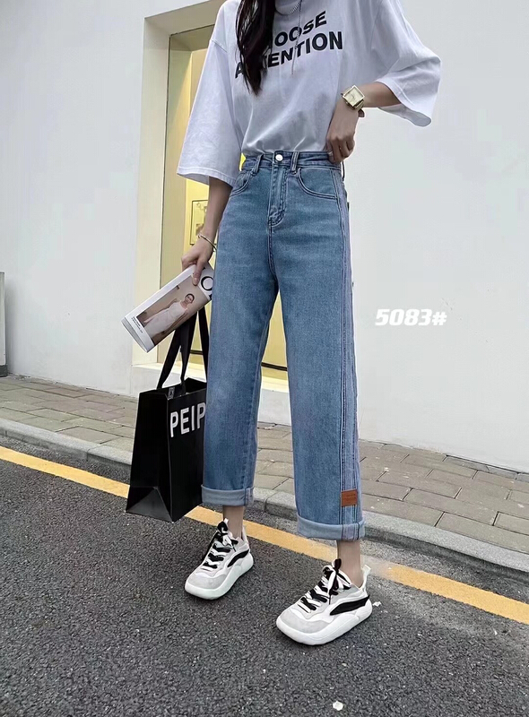 [lsjd] thin wide leg boyfriend jeans mt5083# WTT