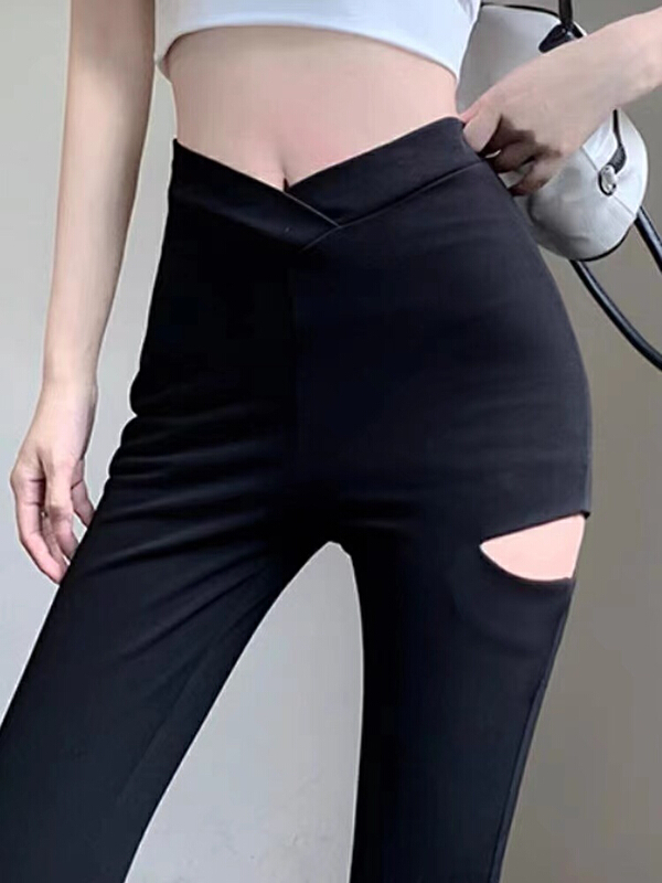[FF. Studio] high waist design casual pants 6309# ozq