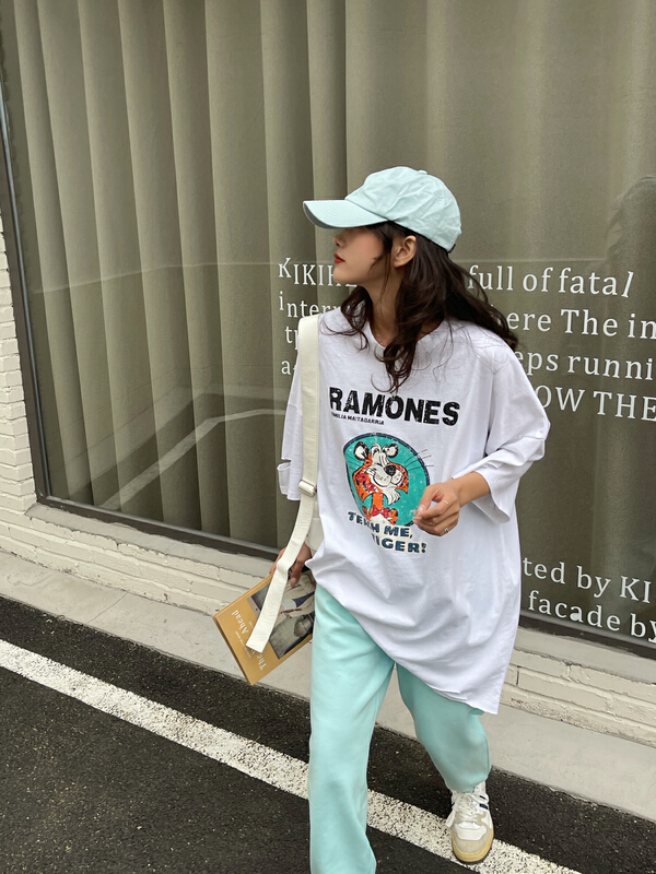 [misu misu] street style personalized washing short sleeve T-shirt 2235# ll