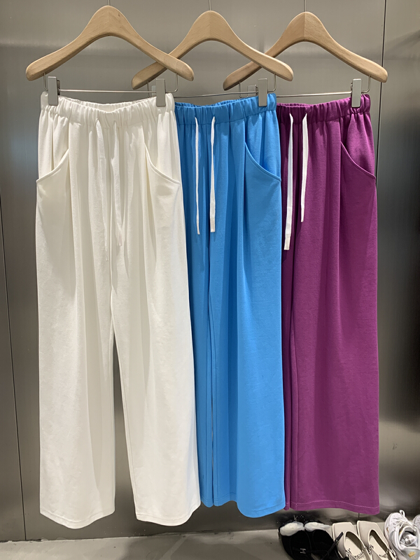 [DS] Korean color pocket versatile SLIM STRAIGHT casual pants 64521# XYJ