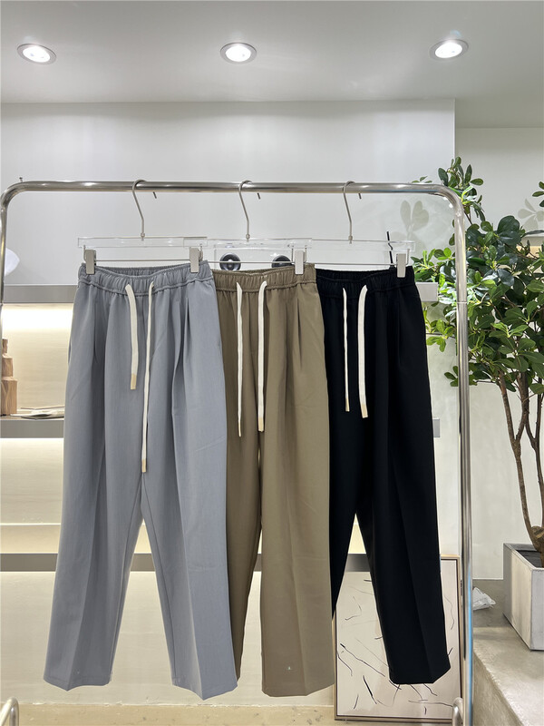 New in early summer! [Jaja] drawstring elastic waist versatile casual pants 13512# ZZL
