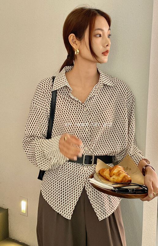 New year in early spring! [QY fiber art] Vintage simple light mature style shirt 12779# CSX