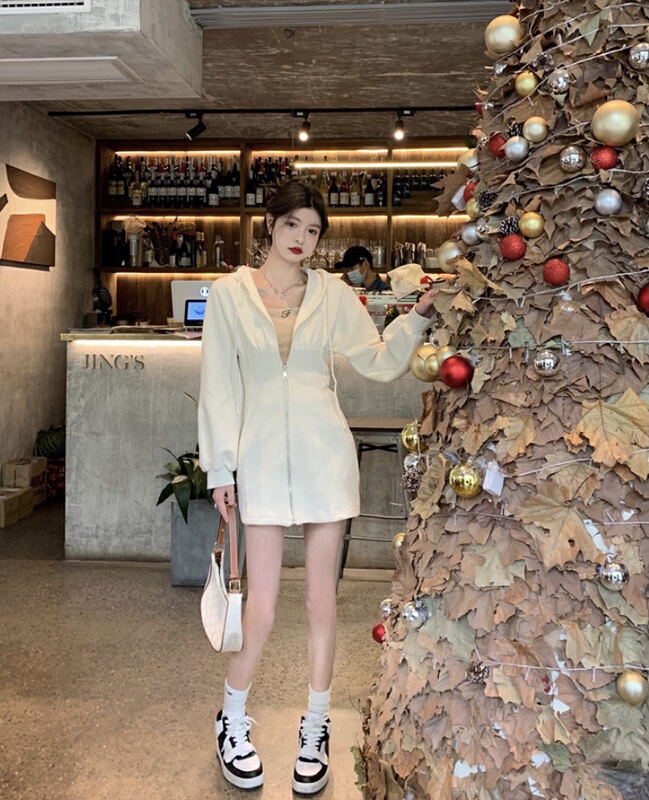 New year in early spring! [LML] fashion temperament slim zipper dress a8213# ozq