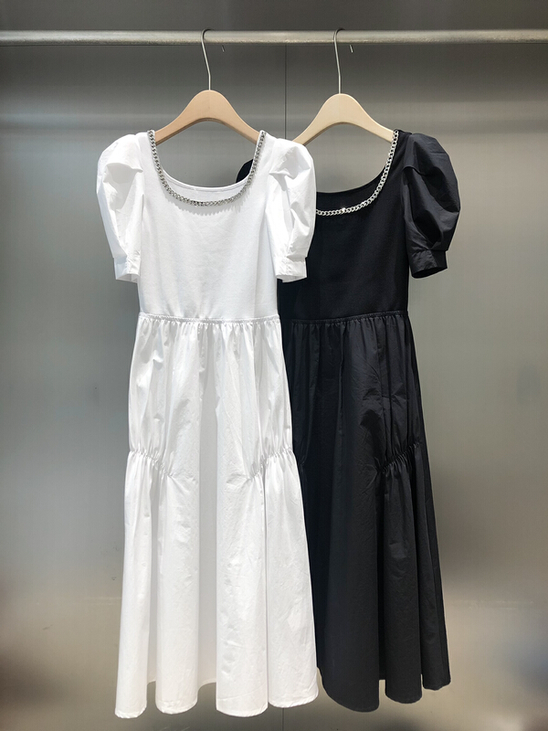 In early summer! [DS] simple high elastic beaded dress 35422d\xyj