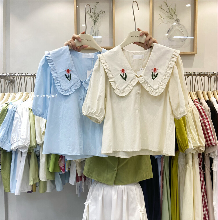 [Max original] age reducing Versatile Single breasted shirt 98176# HBx