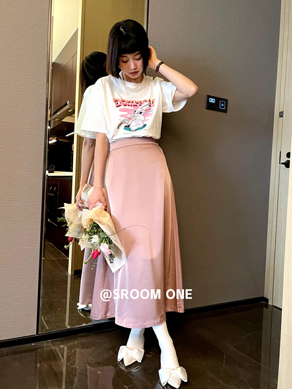 New in early summer! [s.room] temperament versatile Satin slim skirt (only selling skirt) 8891# LSL