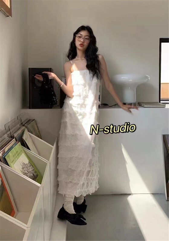 【N】 Lace suspender layered suspender dress 0758# WTT