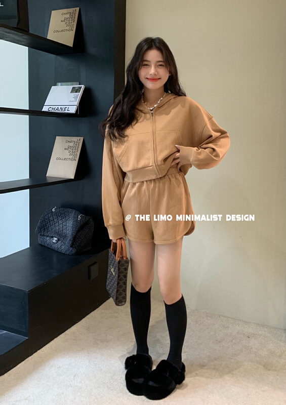 goods in stock! New year in early spring! [the limo] Korean simple and comfortable casual shorts 6603# XYJ
