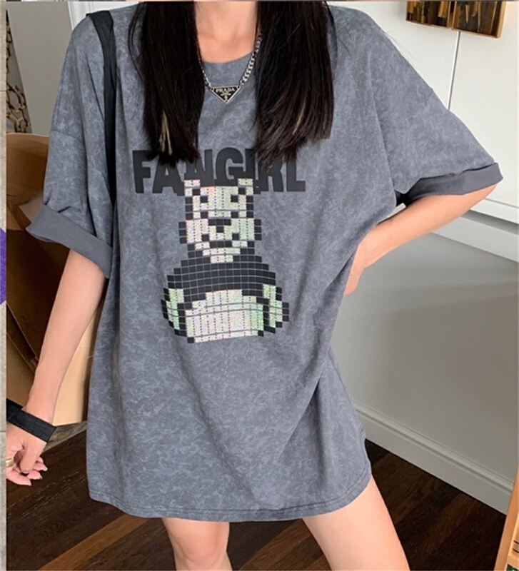 New in early summer! [didi] Korean cartoon printed short sleeve T-shirt 5086# ozq