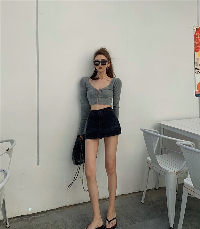 [Rebecca] light proof versatile fashion denim shorts 2056-1# Cl