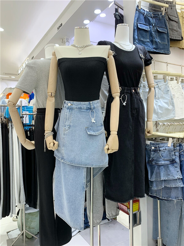 New in early summer! [u.she] Korean high waist irregular skirt 6709# cqw