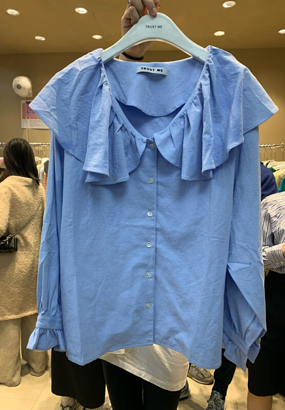 New year in early spring! [trustme] Korean simple and versatile shirt 67180# ozq