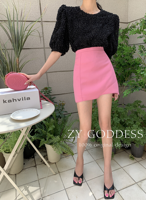 New in early summer! [ZY] Korean design high waist versatile casual slim skirt 58131# ozq