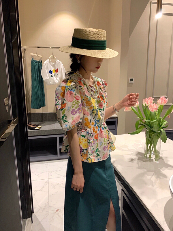 [the most] flower short sleeve pullover shirt 8861 \hbx