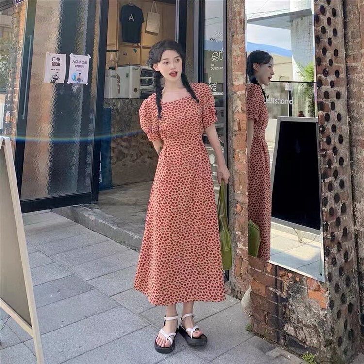 New in early summer! [Chen] Korean love slim dress 2207# hjy