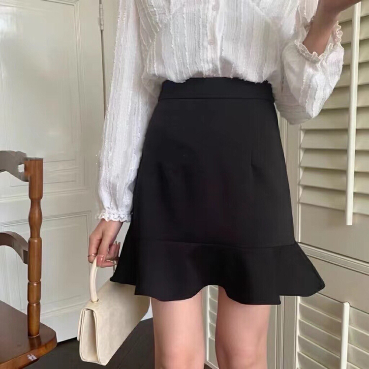 [Tongtong] simple temperament fishtail skirt 29700# hjy
