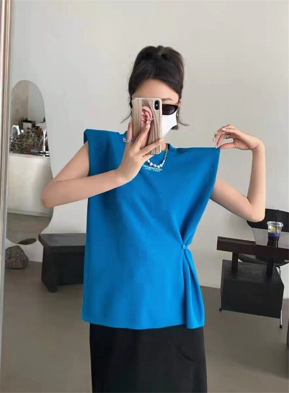 [Ruoyan] fashionable embroidery versatile ins vest / sling 3110# PCZ