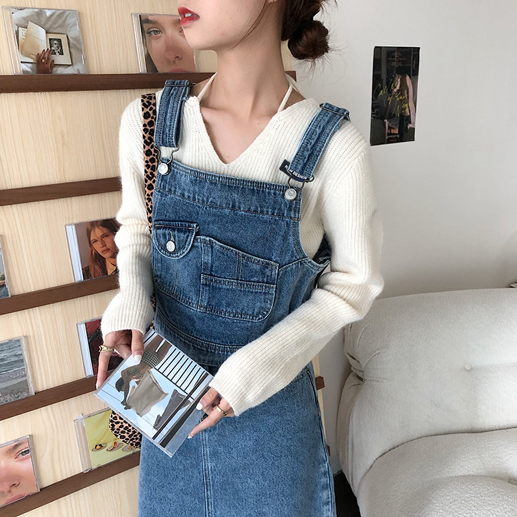 New year in early spring! [timely rain] Han Feng chic retro versatile thin loose denim vest af215# YYW