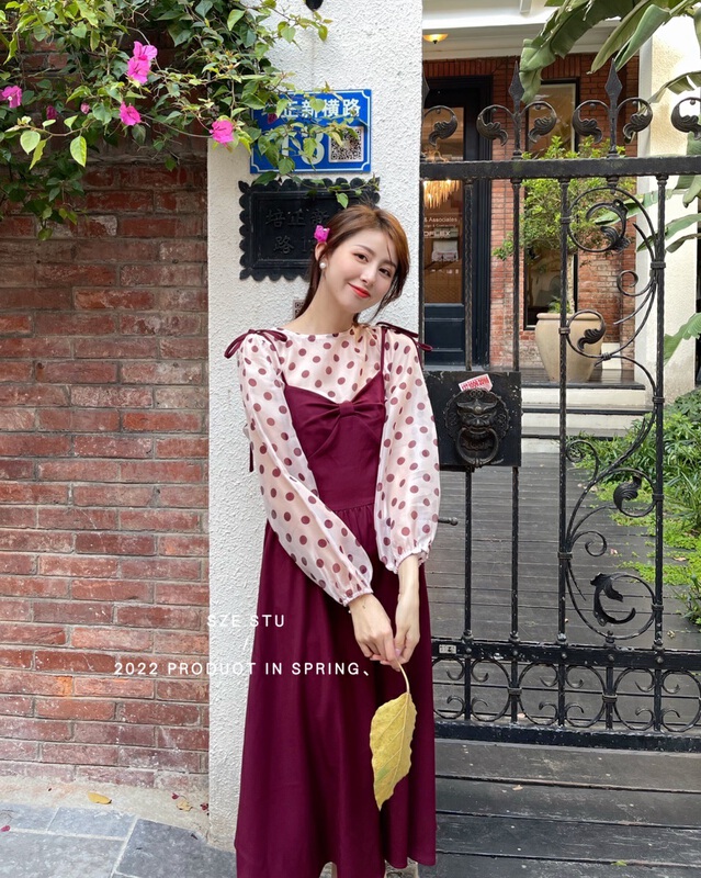 goods in stock! New year in early spring! [Sze] strap sexy elegant dress (without matching) 90396# zxx