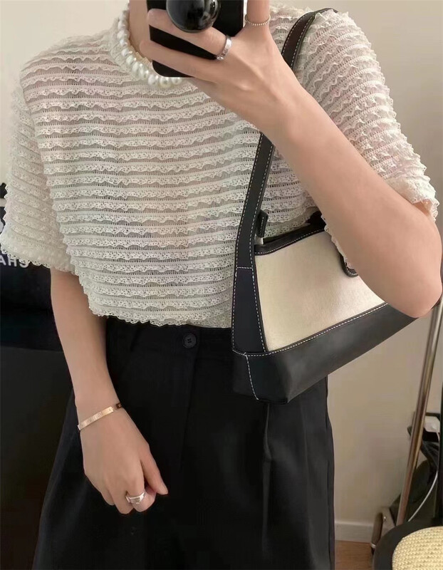 [Susan] round neck simple small minority shirt 18136# LSW