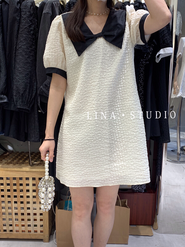 New in early summer! [Lina] French small fragrance sweet dress 0111# hjy