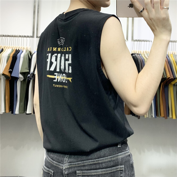 [Yeshe] Korean alphabet printed vest b7727# ZZL