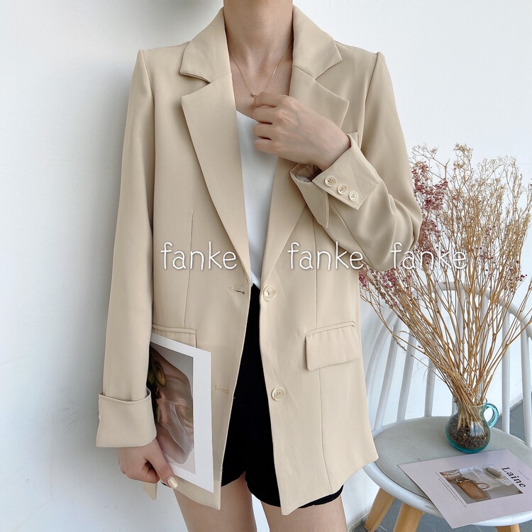 New year in early spring! [Fanke] fashionable and versatile casual loose suit (with belt) 22016# XJ