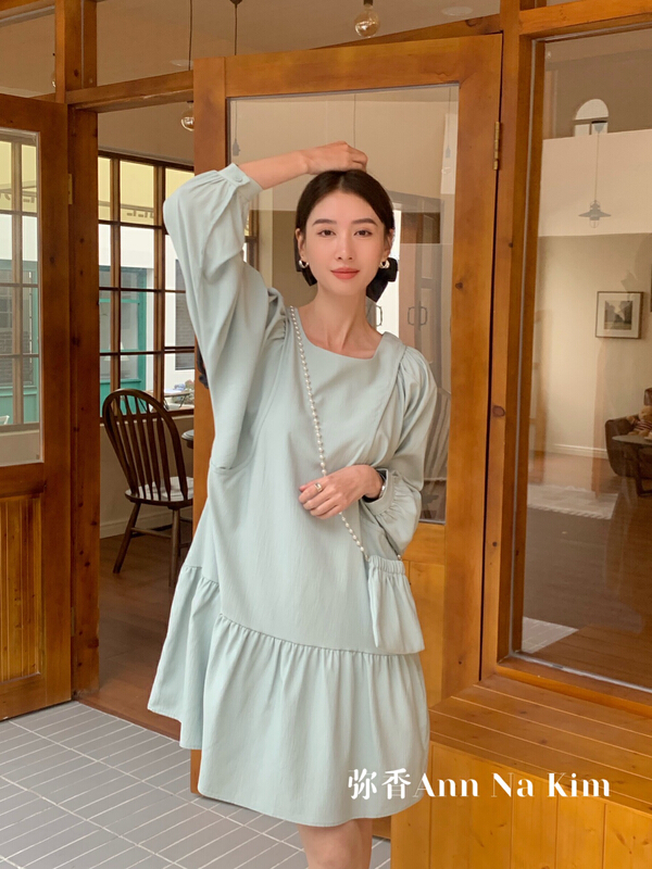 New year in early spring! [Mi Xiang] Korean fashion loose fishtail dress (with bag) 5109# hjy