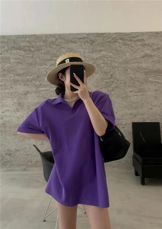 [Yan Zhen] design sense backless polo collar short sleeve T-shirt 98708# PCZ