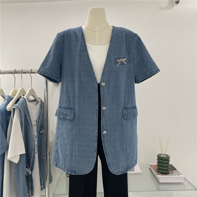 [naimier] V-neck single breasted fashionable western style suit (excluding interior / decoration, non detachable) 2087# LSW