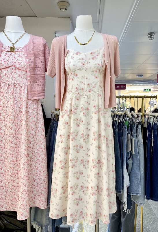 [mani] floral suspender dress ys1-6950# HBx