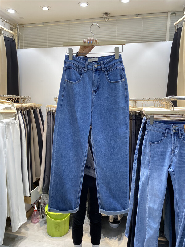 New year in early spring! [grapefruit] casual loose straight jeans 1605-1# hjy