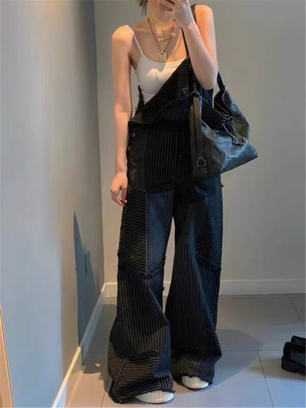 [Tan] Vintage versatile denim suspenders p2999# zxx