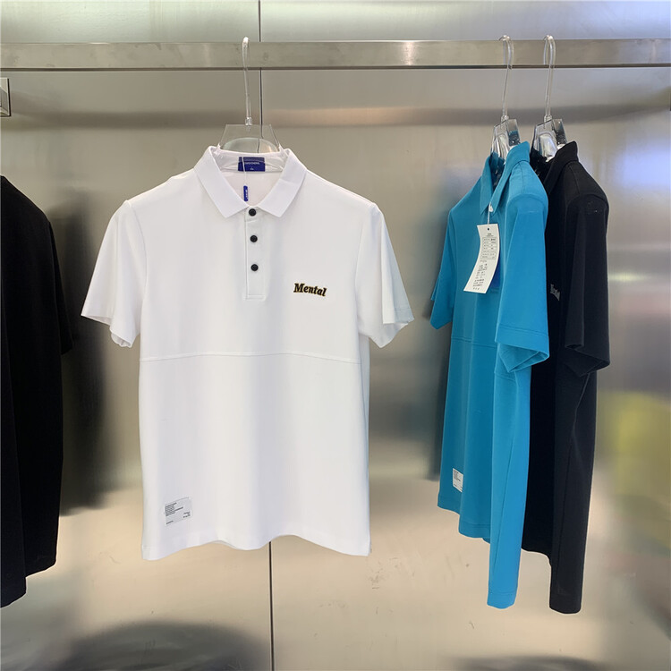 New in early summer! [aoshilong] simple and versatile embroidered polo shirt cc2313# ZZL