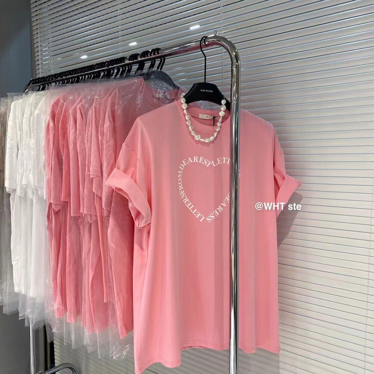 [d.dl] love letter Pullover short sleeve T-shirt 8392# WTT