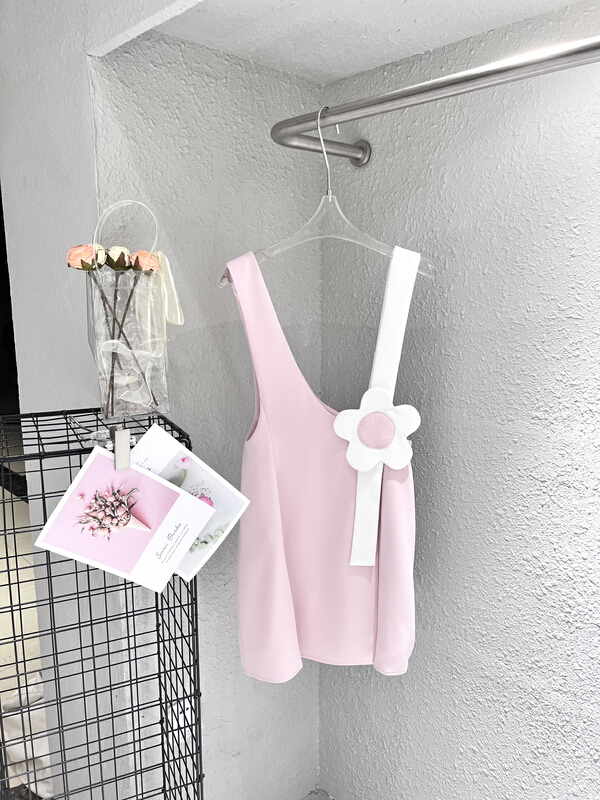 New in early summer! [Feimao Philippine cat] Korean fashion color contrast dress ym-7482# LSL