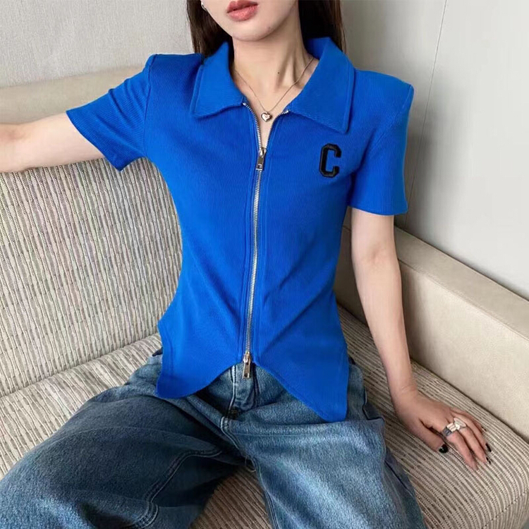 New in early summer! [LML] Korean c letter versatile short sleeve T-shirt 8545# ozq