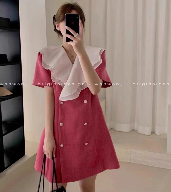 goods in stock! New in early summer! [wanwan] fashion temperament small fragrance dress 1612# HBx