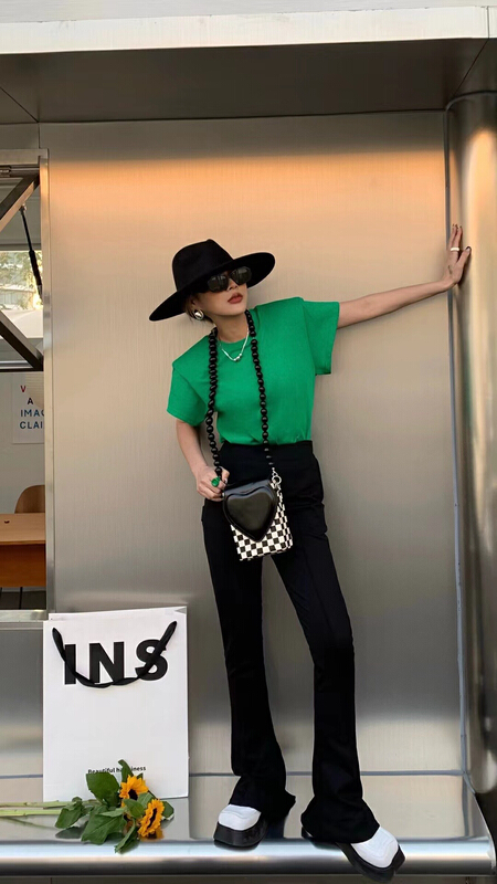 [K2 design] Korean fashionable slim fit horseshoe casual pants p18# WTT