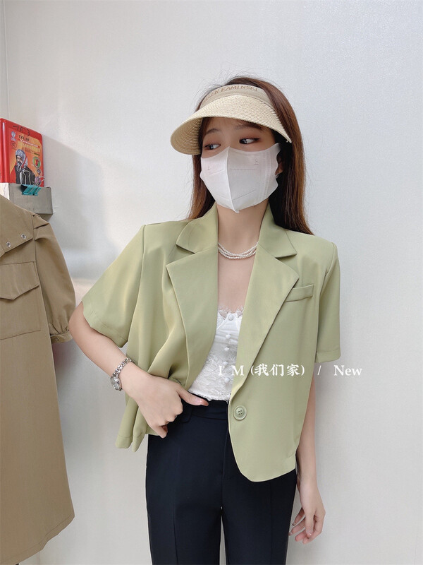 New in early summer! [I'm] Korean style one button short sleeved suit ys1-830# cqw