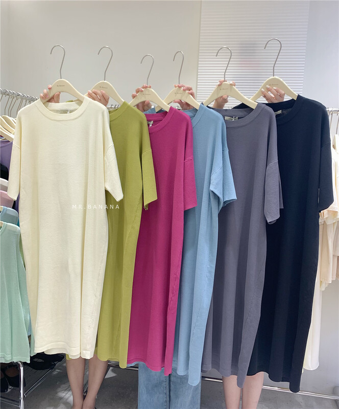 [mr.banana] simple, loose and versatile dress f10# L