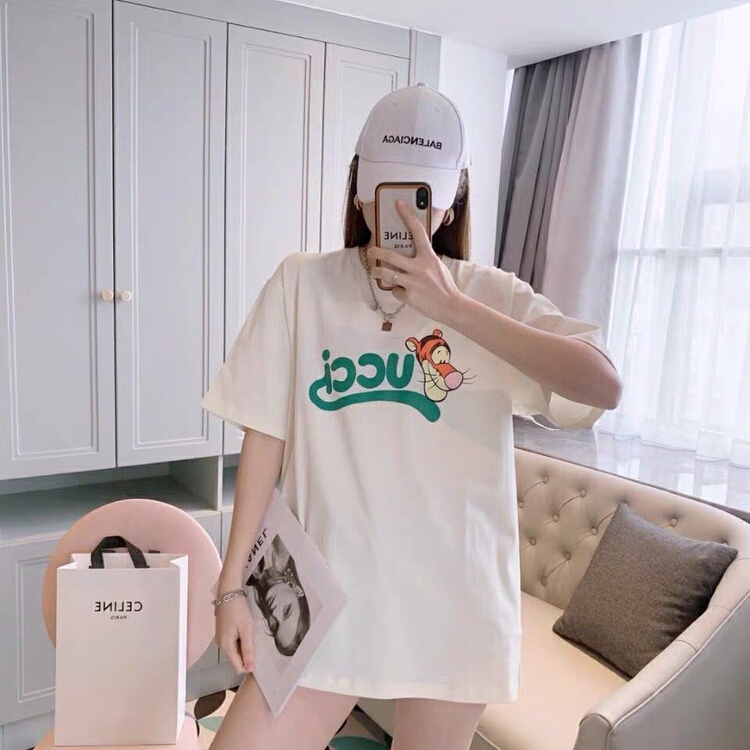 [ziyijia] Korean alphabet printed short sleeve T-shirt ys1-1133# WTT