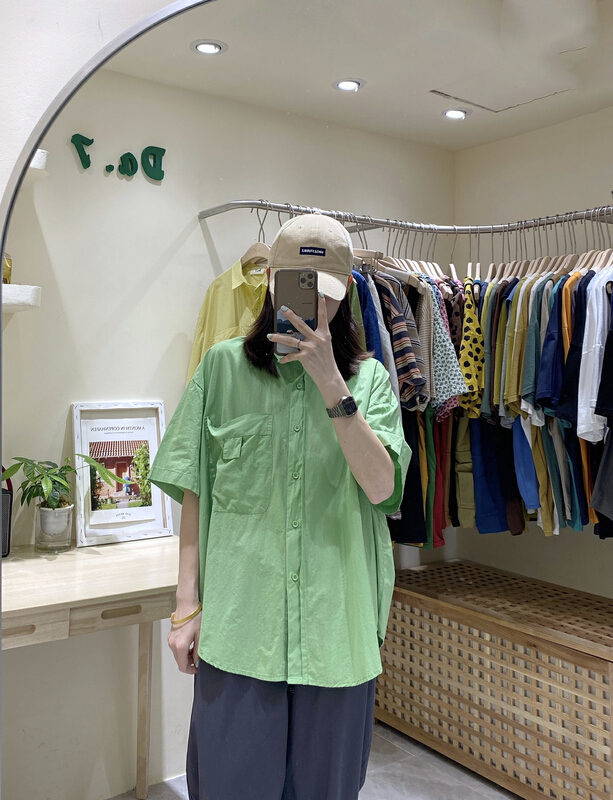 [da. 7] Korean casual one pocket shirt 2587# LSL