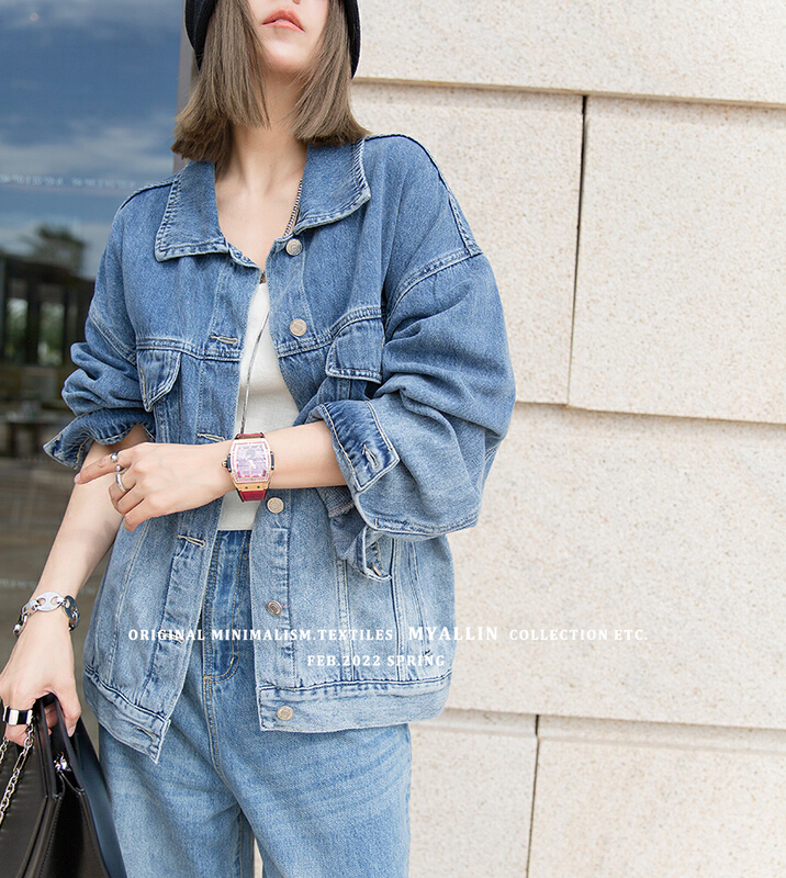 New year in early spring! [myallin] gradient fashion Korean denim jacket 60008# ozq